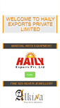 Mobile Screenshot of hailyexports.com